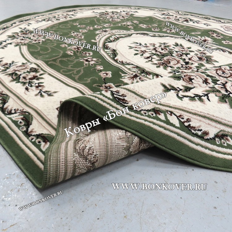 Ковер Лайт Карпет New 4 Дизайн 02 Зеленый Овал